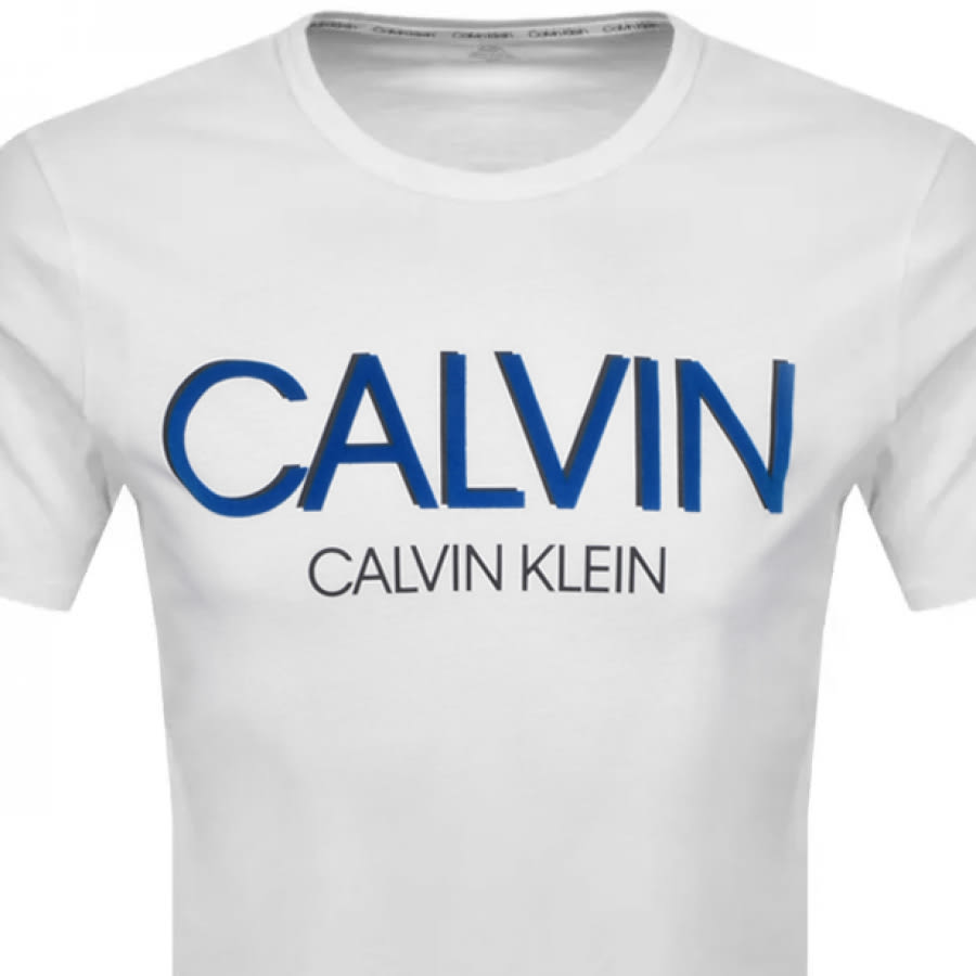 Alternative Image for ProductCalvin Klein Logo T Shirt Bright White2